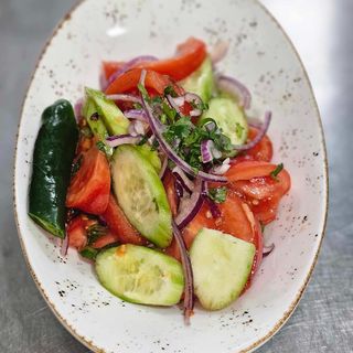 კიტრი პომიდვრის სალათა