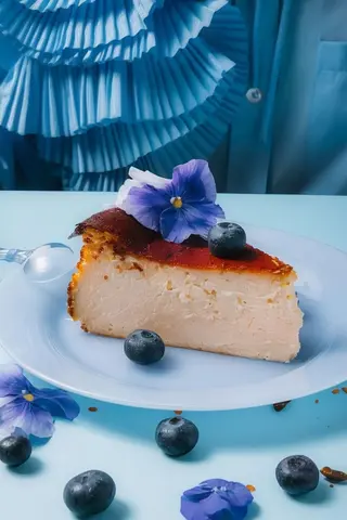 Tarta de queso de rebe (porción)