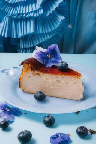 Tarta de queso de rebe (porción)