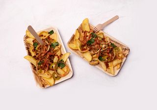 Patatine fritte pulled pork e cheddar