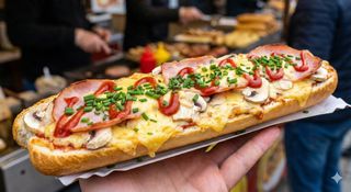 Zapiekanka z szynką