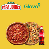 2 Pizzas Doubles + Soda 1 L