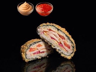 Burger z wędzonym kurczakiem (300g)