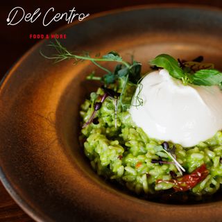 Risotto cu buratta si spanac