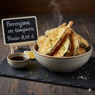 Berenjena en tempura