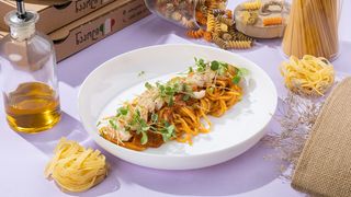 სპაგეტი კრევეტით