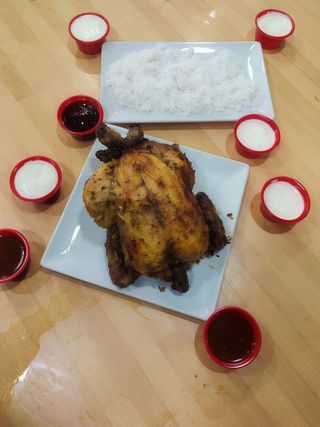 Pollo A L'Ast Con Arroz Y Croquetas De Pollo (6 Uds.)