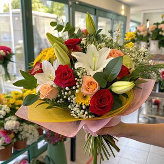 Bouquet Ensoleillé - 20 Fleurs Variées