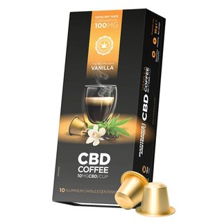 Capsule de Cafea Haze Vanilla, compatibile Nespresso, 100mg CBD, 10buc