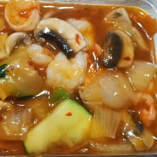 45-Gambas con salsa picante