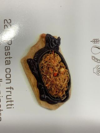 224.pasta con frutti di mare alla piastra