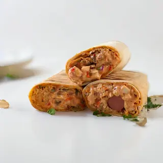 Beef Shawarma with one sausage
