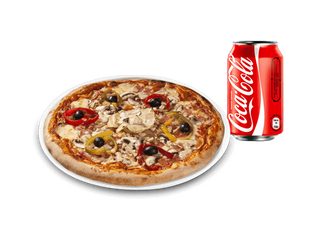 Une pizza 8000 + Une Boisson Offerte