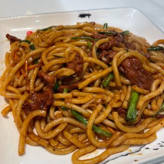 13.Noodles Teriyaki con pollo o mznao