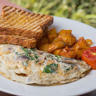 Spinach and mushroom