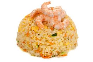 402 Riso saltato con gamberi