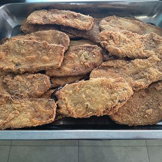 Laminas de berenjena empanada 