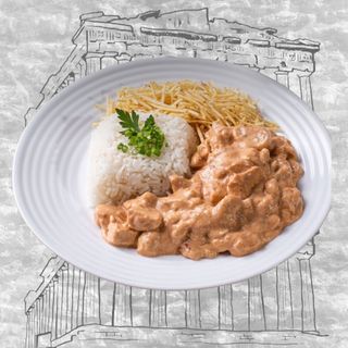 Bitoque de Strogonoff + Bebida