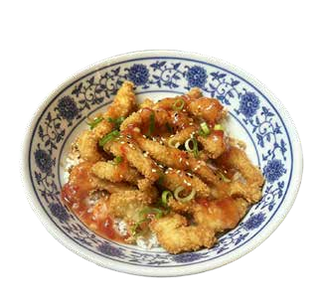 28 Riso con pollo fritto