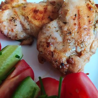 უძვლო ქათმის ბარკალი შემწვარი