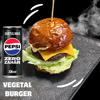  VEGETAL BURGER + GRATIS Doza PEPSI BLACK