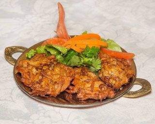 Bhaji de cebolas fritas