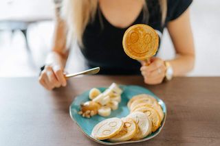 Keto proteinowe pancakes z fit nutellą