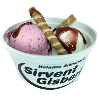 2 BOLAS de Helado+1Topping.
