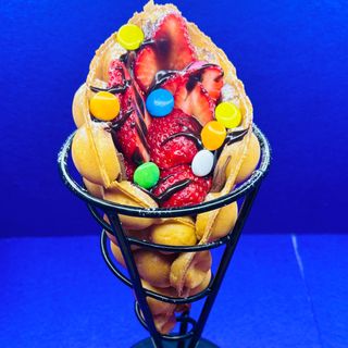 Вафля Полуниця-нутелла