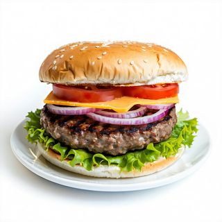 Hamburguesa De Carne (Kefta) Con Queso