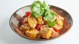 Салат из баклажанов и с сыром Страчателла 