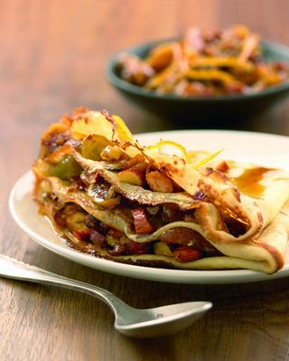 crêpe miel amlou fruits secs