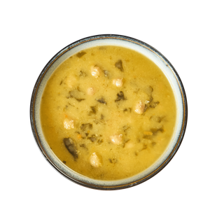 Sopa de Grao com Espinafres - servido frio