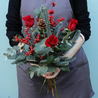 Ramo de Navidad Rojo S