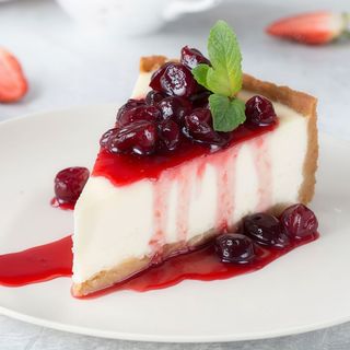 Tarta De Queso Y Frutos Rojos