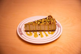 Tarta de queso y pistacho