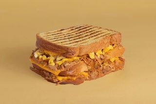 Cheese Pulled Big Toast Scramble