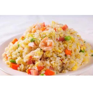 100 Riso alle verdure con gamberi