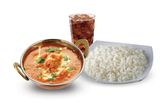 Butter Chicken, Biryani rice + Drink