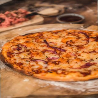 Pizza barbacoa (mediana)