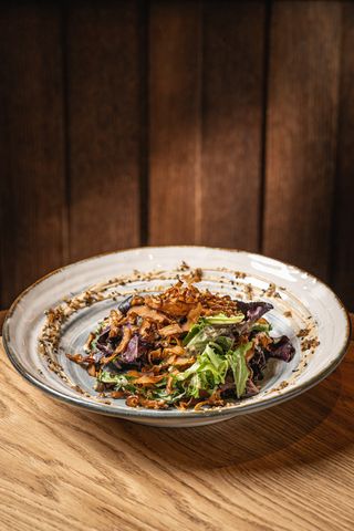 Ensalada De Setas Crujientes