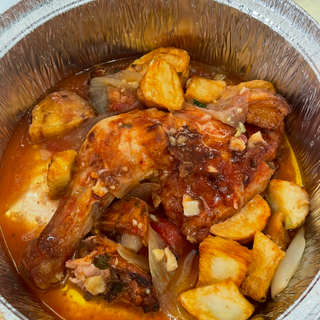 Contramuslo de pollo al horno