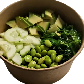 Green bowl con riso sushi