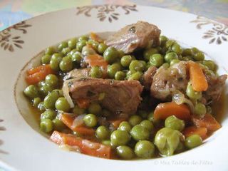 porc sauté au petit pois