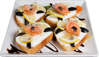 Bruschetta cu somon 180G