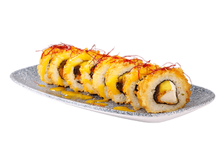 Chrupiące uramaki z kurczakiem i mango 8 szt.