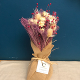 Ramo Preservado  lila y rosa fucsia