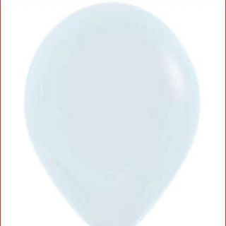 თეთრი  ლატექსის ბუშტი ჰელიუმით