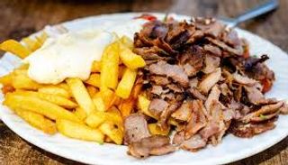 Ración de solo carne con patatas