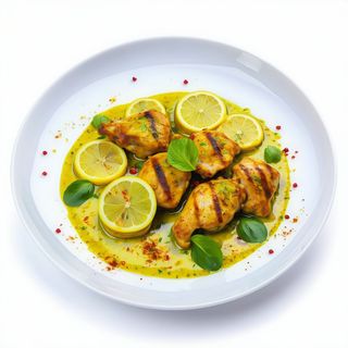 Pollo con salsa de limón
